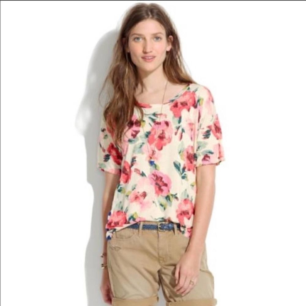 Madewell Floral Slideshow Tee in Tearose! ❤️